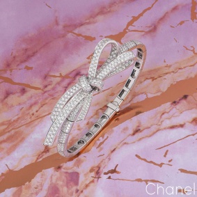 Chanel White Gold Diamond Ruban Bracelet J3882
